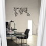 Wallity World Map Metal Decor